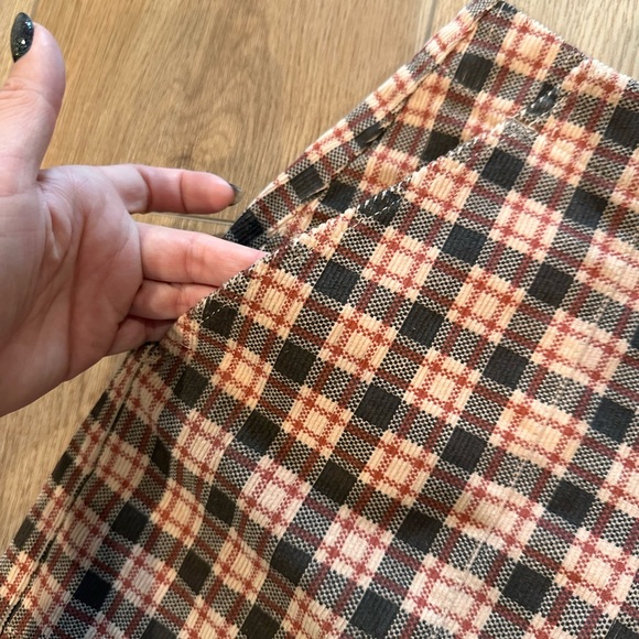 Plaid corduroy Wild Fable skirt 2 - Picture 3 of 3